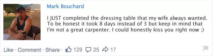 Facebook testimonials